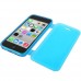 iPhone 5c - TPU Soft Flip Protective Phone Cover Case - Clear Blue